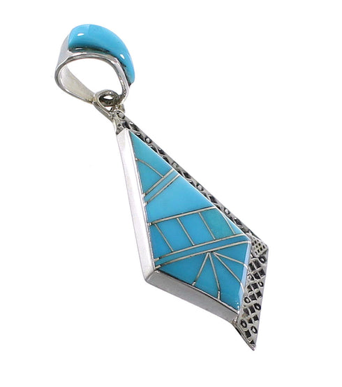 Sterling Silver Turquoise Pendant AX96540